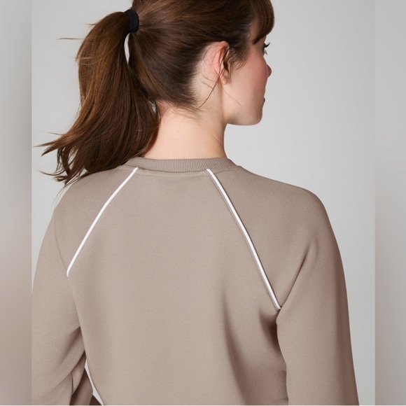 Spanx AirEssentials Pique long sleeve crew neck top - Picture 2 of 8